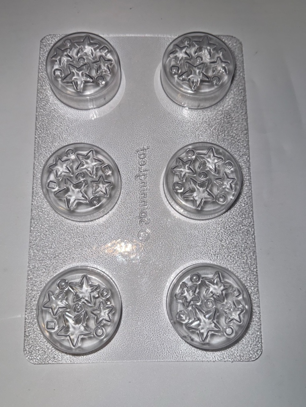 Star Pattern Oreo cookie or Soap Mold - 6 Cavity (bundle of 2 molds)